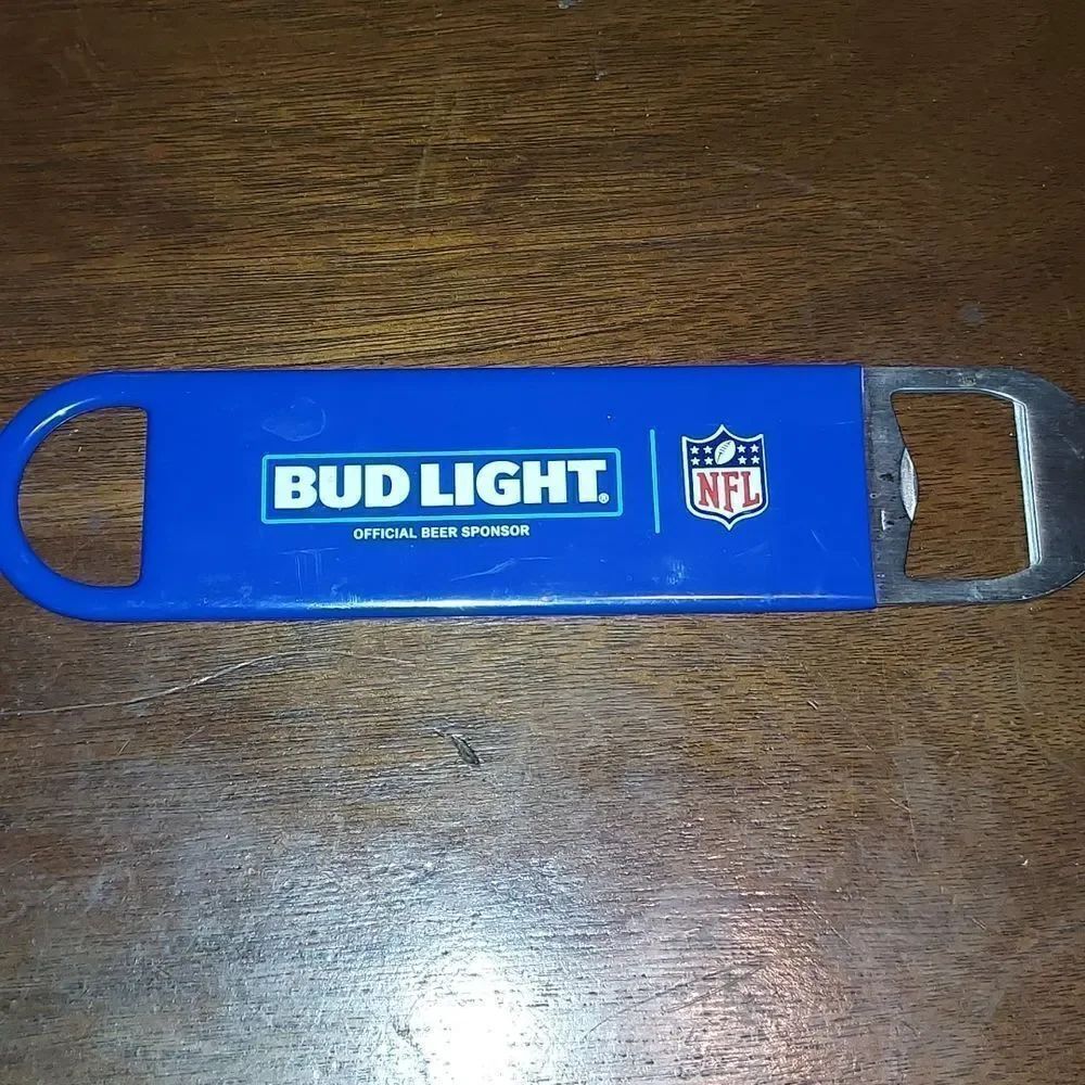 Bud Light NFL Bottle Opener Metal